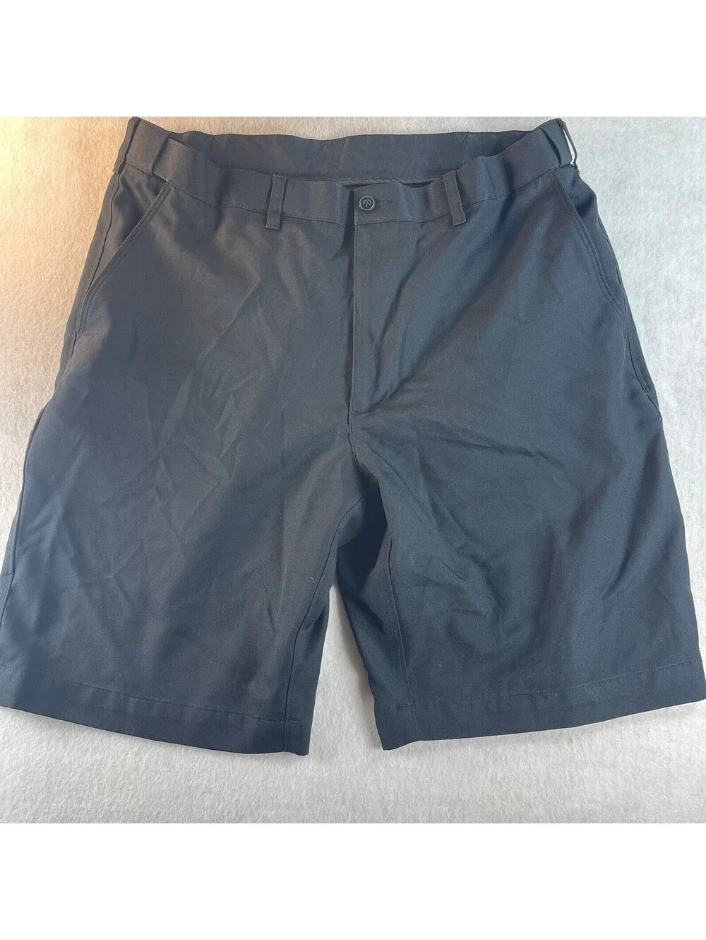 PGA Tour Men's Golf Chino Shorts Size 34 Black Lightweight Summer Cruise